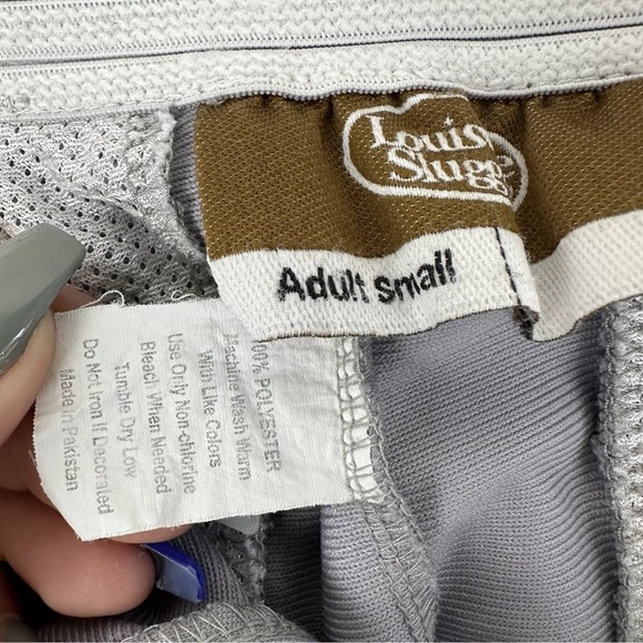 Louisville Slugger Mens Adult Small Gray Baseball Pants 28-32” Waist READ - Picture 5 of 13